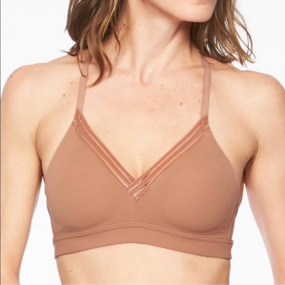 Athleta Tan Powervita Everyday Sports Bra | C-D cup size